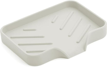 Sponge Holder with Drain Spout, Silicone Sponge Tray