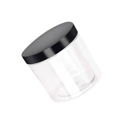 YUENPUN 35 Pack 12oz Clear PET Plastic Jars with Lids, Wide Mouth Containers for Crafts, Slime, Beads, Button Storage Organization