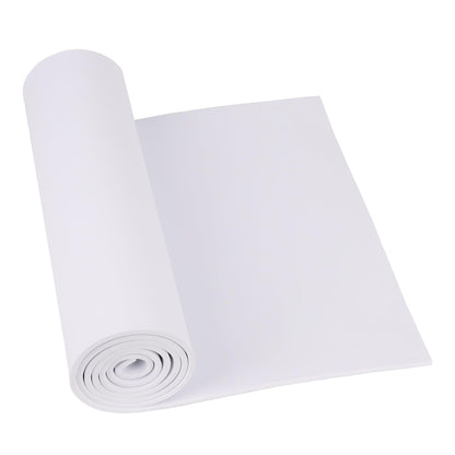 Do²ping White EVA Foam Sheet, 4mm Thick Foam Sheet for Cosplay, 59"x13.9" with High Density 86kg/m3 Eva Foam Roll for Art Craft Costume DIY Project (4mm White)