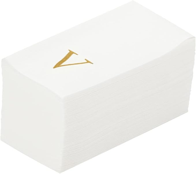Luxenap 15.8 X 7.9 Inch Linen-Feel Guest Towels, 2000 Lettered Hand Towels
