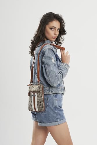 Nautica Lakeside Signature Jaquard North South Crossbody Bag