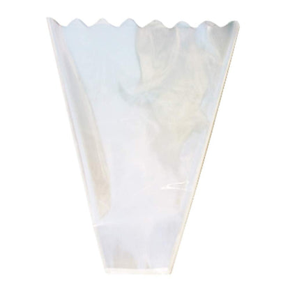 BBJ WRAPS Flower Sleeves for Bouquets Clear Rose Flower Bouquet Packaging Bags Floral Arrangement Supplies, 100 Counts (L)