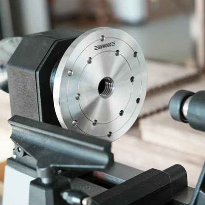 6" Face Plate with 1¡±X8TPI Thread, with Two Nylon Washers for Woodturning lathe,12 Mounting Holes.