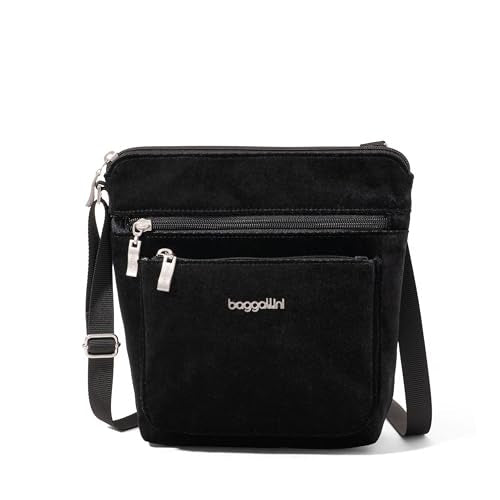 Baggallini Pocket Crossbody Bags for Women 8x8 Small Lightweight Durable Water-resistant Travel Purse W/Rfid