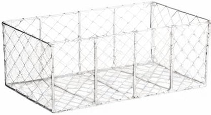 DII Chicken Wire Collection Farmhouse Vintage Wall Baskets, Medium Basket