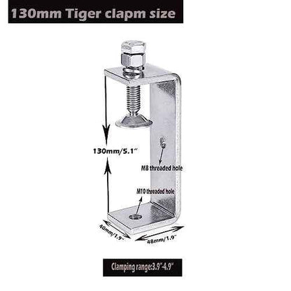 Clamp Heavy Duty Tiger Clamp Metal C Clamps Woodworking C-Clamp With Wide Jaw Opening (130MM)£¬2PCS