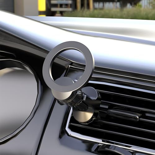 Magnetic Car Phone Mount Holder Compatible with MagSafe  – Universal Vent Magnet Clip & Holders for iPhone Pro Max & Cell Phones Accessories, Black