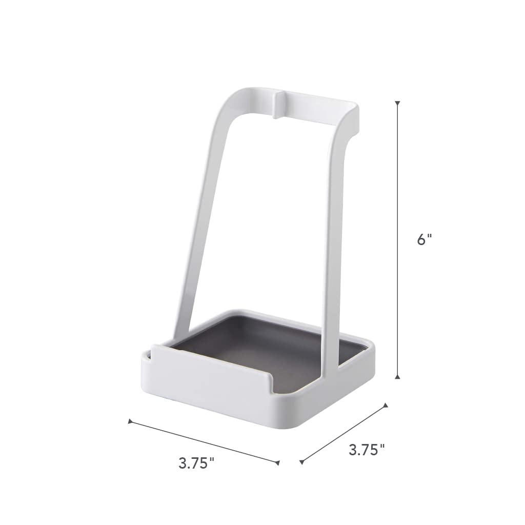 Yamazaki Home Tower Lid & Ladle Stand - Large, Kitchen Stand For Utensils, Lids, And Cookbooks, Heat-Resistant Kitchen Stand - Steel