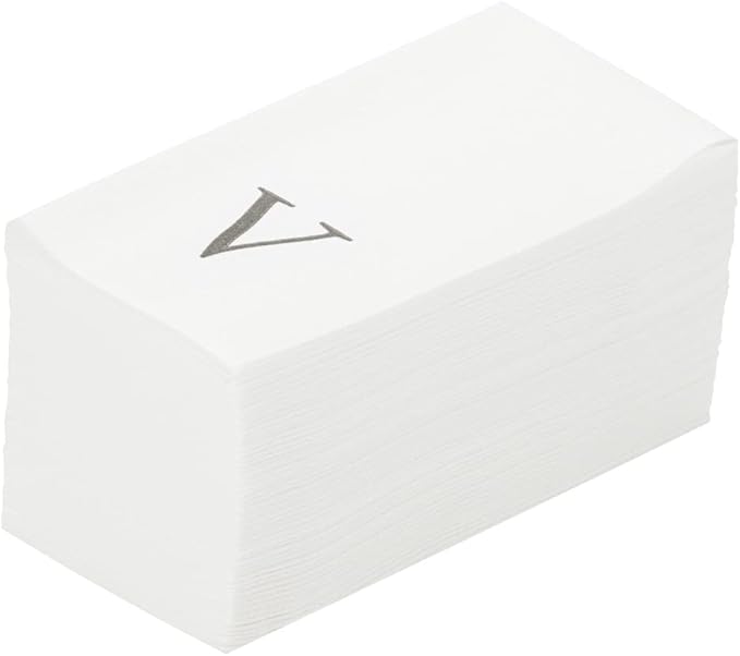 Luxenap 15.8 X 7.9 Inch Linen-Feel Guest Towels, 2000 Lettered Hand Towels
