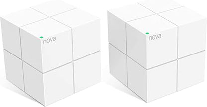 Tenda Nova Mesh WiFi System MW6 - Covers up to 2400 sq.ft - AC1200 Whole Home WiFi Mesh System - Gigabit Dual-Band Mesh Network for 90 Devices - Replaces Wireless Router and WiFi Extender - 2-Pack