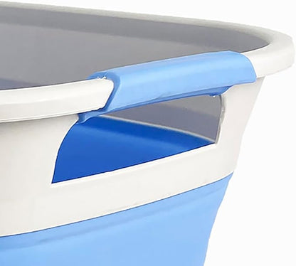SAMMART 40L Collapsible Plastic Laundry Basket