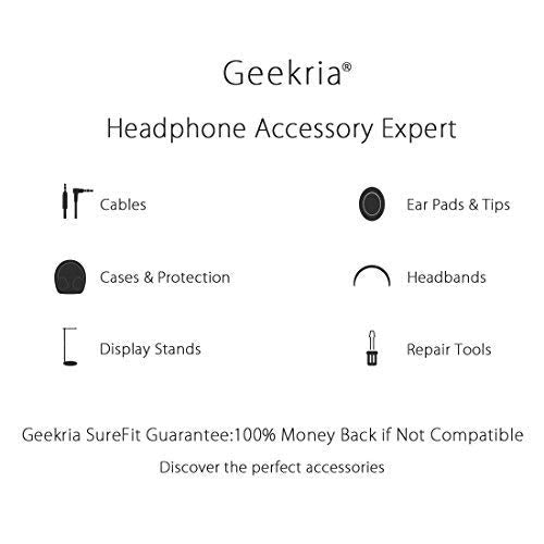 Geekria QuickFit Replacement Ear Pads for Beats Solo Wireless (Solo Bluetooth) (810-00012-00) Headphones, Ear Cushions with Video Guide (Black)