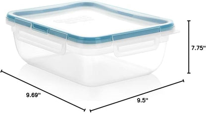 Snapware Plastic Total Solution 3-Pack Food Storage Containers Set, Leakproof &