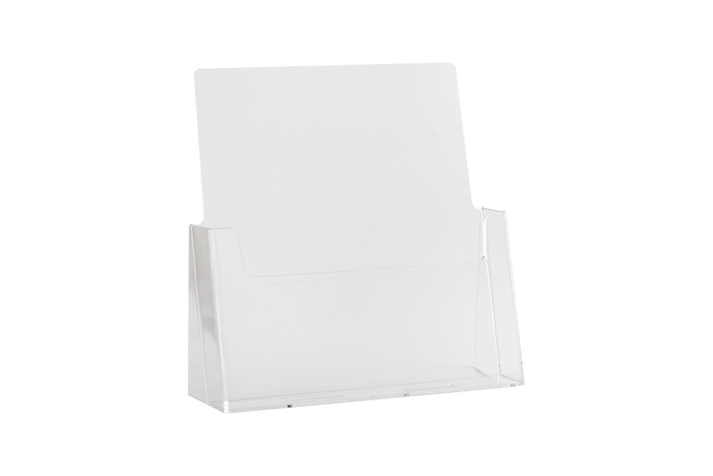 Dazzling Displays Clear Acrylic 8.5 x 11 Brochure Holder - Magazine Rack and Flyer Holder for Professional Use in Office, Reception, and Trade Shows