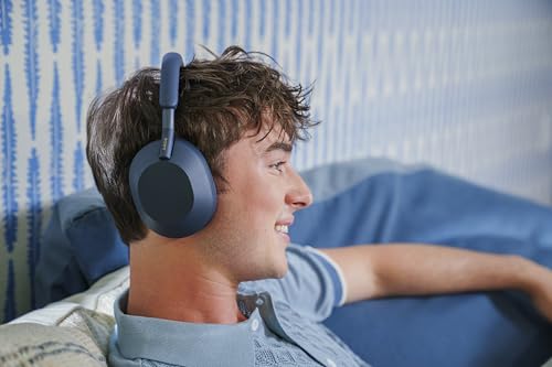 Sony WH-1000XM5 Premium Noise Canceling Headphones, Auto NC Optimizer, 30-Hour Battery, Alexa Voice Control, Midnight Blue