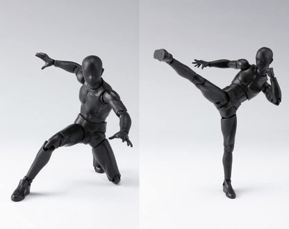 Artists Manikin Art Mannequin Figures Supplies Drawing Tools,Small Drawing Figure Model for Sketching,Painting,Action Figure Set(Black,Male)