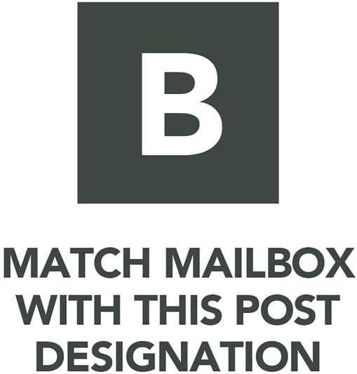 Gibraltar Mailboxes Elite Large Capacity Galvanized Steel White, Post-Mount Mailbox, E1600W00