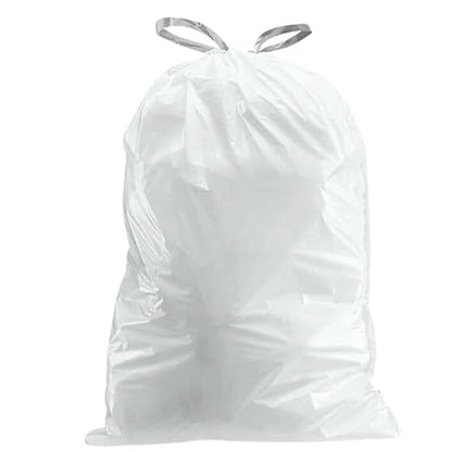 Plasticplace Custom Fit Trash Bags Compatible w Simplehuman Code H Drawstring