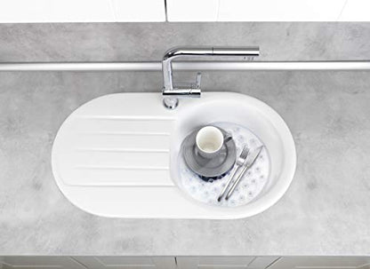 Wenko Sink mat Kristall Transparent-Extra Strong, Round, 31 x 31 x 1 cm