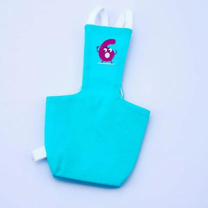 Bird Diaper Protective Parrot Nappy - 6 Pack, Reusable Flight Suit with Waterproof Inner Layer, Washable Cute Urine Wet Suit for Cockatiel Conure Macaw Lovebird (XS)