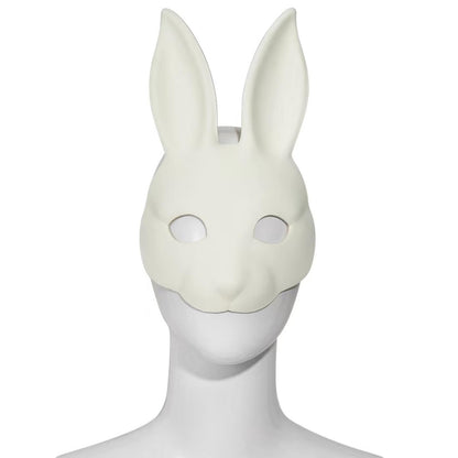 Yamoloz White DIY Bunny Mask for Costume Party or Festive Events 2 Pcs