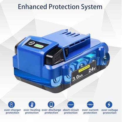 DTK 24V 3.0Ah Replacement for Kobalt 24V Battery Max KB624-03 KB524-03 KB424-03 KB224-03 KB124-03 Lithium Ion Cordless Tools High Capacity Battery
