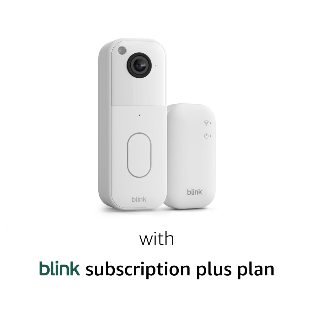 Blink Video Doorbell (newest model) – Head-to-toe HD view, two-year battery life, and simple setup. Required Sync Module not included – Add-On (Black)