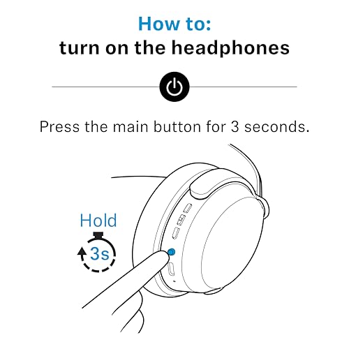 Sennheiser ACCENTUM Wireless Bluetooth Headphones – Hybrid ANC Noise Cancelling, 50‑Hour Battery, Lightweight Over‑Ear Design, Clear Calls, Travel & Work Headset, White