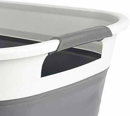 SAMMART 40L Collapsible Plastic Laundry Basket