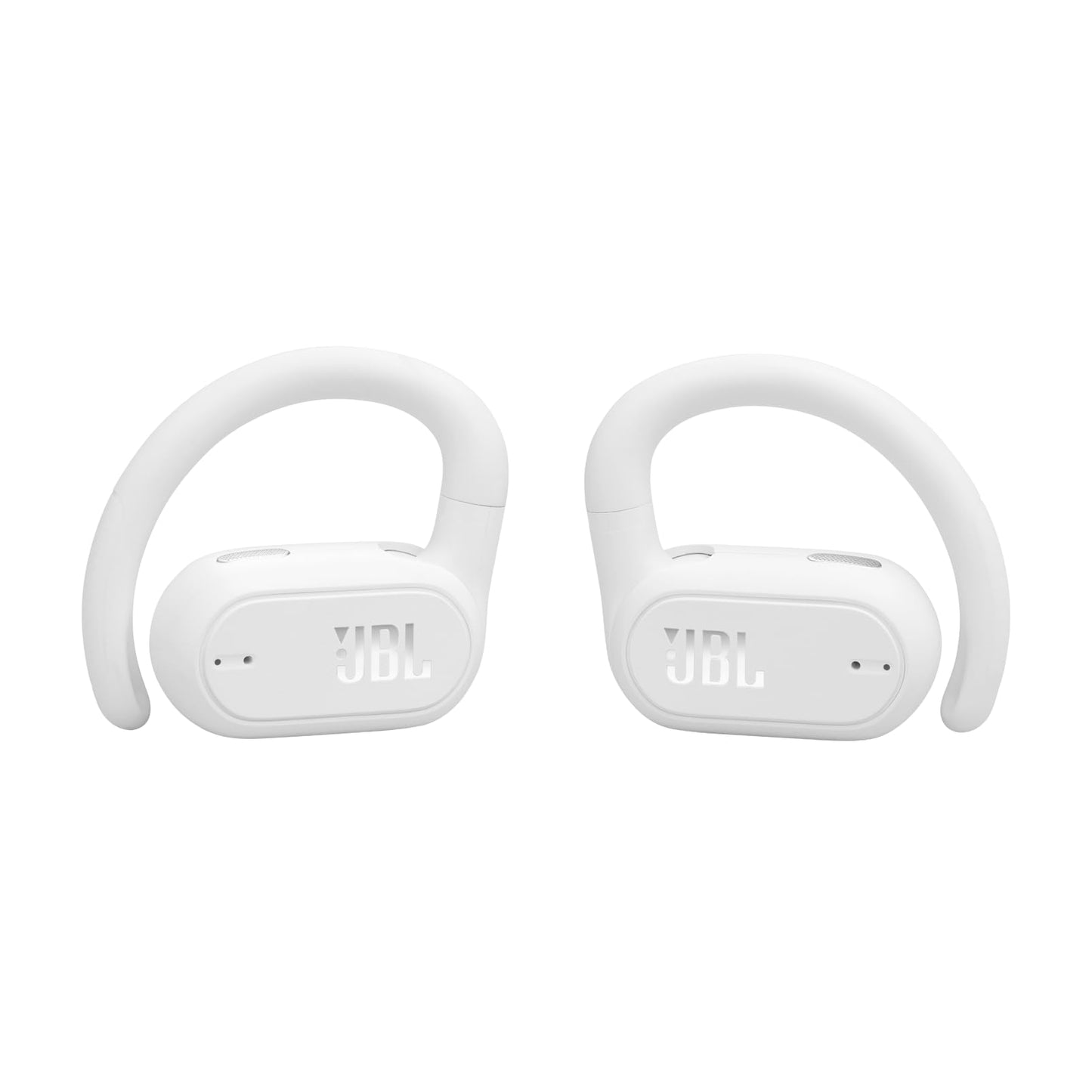 JBL SoundGear Sense - True Wireless Open-Ear Headphones, JBL OpenSound Technology, Splash and dust Resistant, 4 mics for Crisp, Clear Calls, Up to 24 Hours of Battery Life, Plus Speed Charge (White)