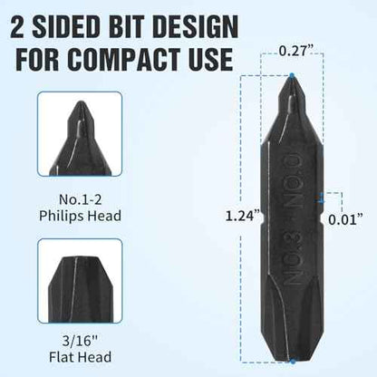 Bit Kit, 21 Double-Ended Screwdriver Bits for Multi-Tools, Can be used with pliers, The set includes double sheaths for easy storage£¬Suitable for Leatherman