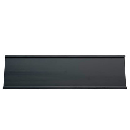 5 Pack 2" x 8" Aluminum Desk Name Plate Holders,Office Business Desk Sign Holder for Meeting Room or Other Business Event (Black)
