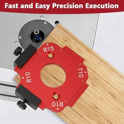 7PCS Router Corner Radius Templates Set Aluminium Alloy CNC Machined Multiple Radius Corner Router Guides for Woodworking R10 T10 R15 R20 T20 R25 R30 T30 R35 T35 R40 T40 R50 T50 R60 T60