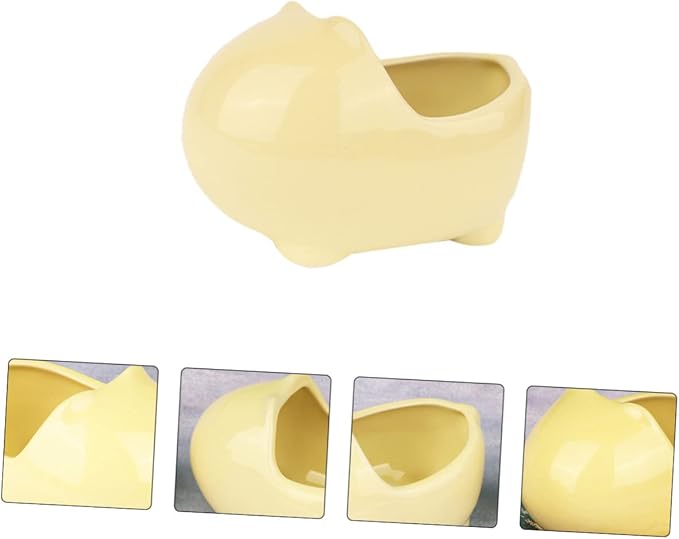 HANABASS Pet Supplies Ceramic Bathtub for Hamster Chinchilla Ferret Dust Bath Shelter