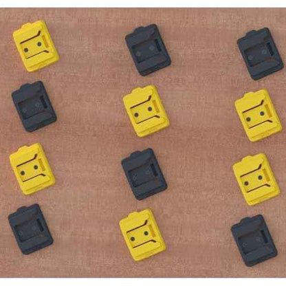 Battery Rack Compatible with DeWalt 20V Battery Holder, Battery Garage Tool, for Dewallt 20v Tools, Wall Displlackay Hook Holder (20PCS, Black)