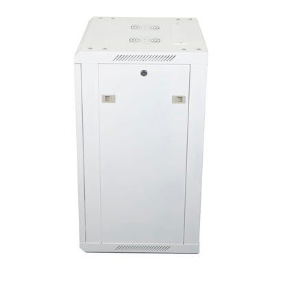 NavePoint 12U Network Cabinet with Glass Door – 12U Wall Mount Server Cabinet White 19” Rack for IT Equipment, AV Devices, Networking Equipment –23” Deep Server Rack Enclosure