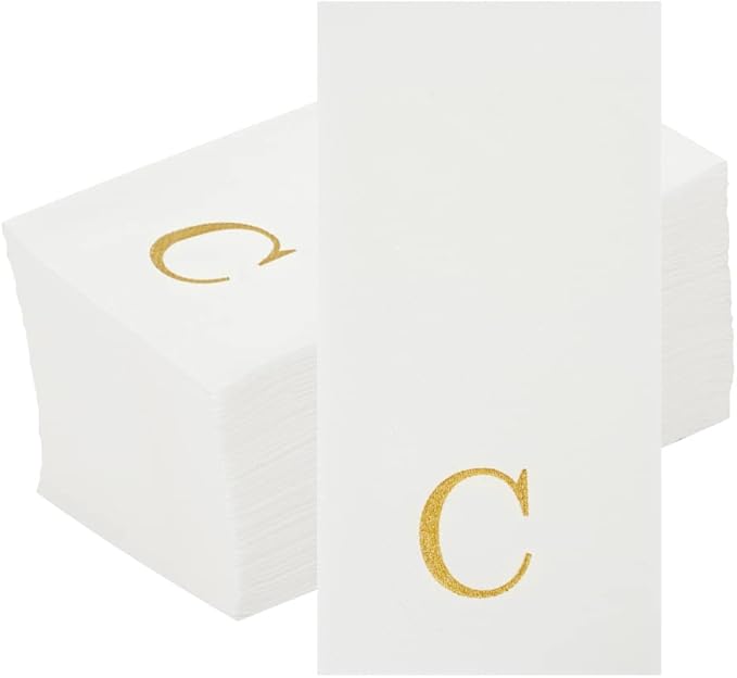 Luxenap 15.8 X 7.9 Inch Linen-Feel Guest Towels, 2000 Lettered Hand Towels