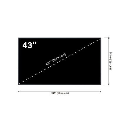 AG Neovo DS4351U 43'' Commercial Digital Signage Display for Business, All-in-one, 4K UHD, 500 nits, HDMI, USB, LAN, WiFi, 3-Year Waranty, 24/7 Operation, Portrait and Landscape