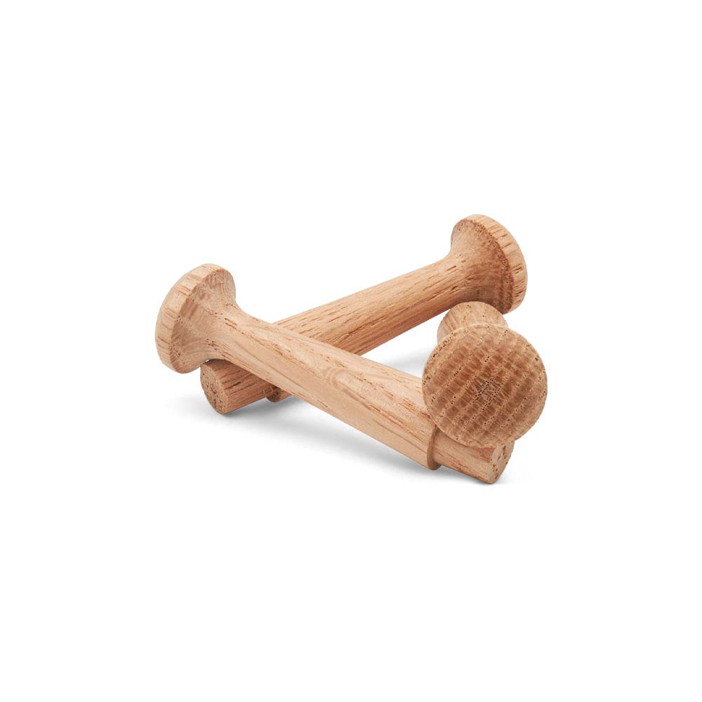 Oak Shaker Peg 2-1/2 inch, Pack of 12 Wooden Pegs for Hanging, DIY Shaker Rack and Rail, by Woodpeckers