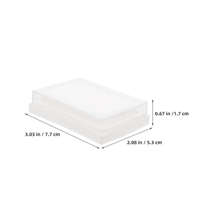 Uonlytech 20pcs Blank Empty Stamp Ink Pad - High Density Sponge Ink Pad for DIY Crafting School Office Embossing Crafting and Scrapbooking Projects