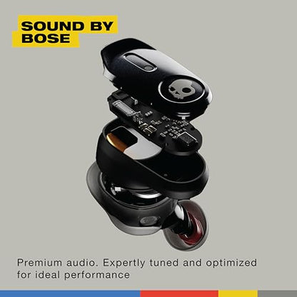 Skullcandy Method 360 ANC Wireless Earbuds, Sound by Bose, Bluetooth Headphones, Premium Noise Cancelling, Up to 40 Hrs Battery, Sweat and Water Resistant, Microphone for iPhone Android - Plasma