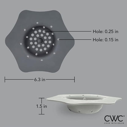 COOK WITH COLOR Kitchen Sink Strainer, Flexible Sink Strainer, Sink Drain