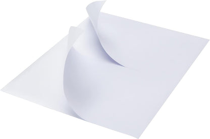 MFLABEL Half Sheet Shipping Labels - 100 Self Adhesive Sticker Sheets for Laser & Inkjet Printers, Waterproof & Smudge-Free, with 12 Free Fragile Labels for Packaging, Shipping and Crafting