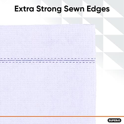 Superio White Squeegee Cloths for Cuban-Style Mop, Israeli Spunja Cleaning Mop