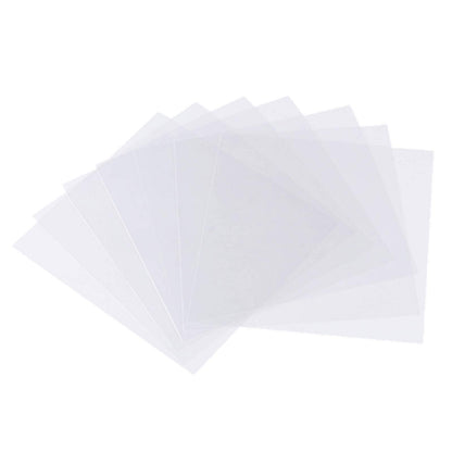 BANLTRE 32 Pieces 6 mil Transparency Blank Template Material Stencils Mylar for Cutting Paper Clear Sheet 12 × 12 inch (32-6 mil)