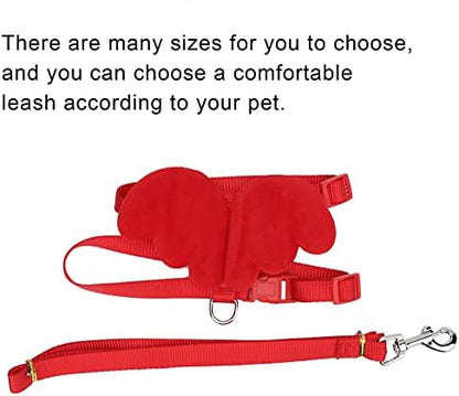 Duck Harness, Adjustable Chicken Walking Harness Breathable Pet Vest for Duck Chicken Hen Training Walking Basic Leashes [Red S]