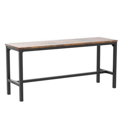 HOOBRO Dining Benches, Pair of 2 Industrial Kitchen Table Benches, Wooden Indoor Benches, Durable and Stable, for Dining Room, Kitchen, Living Room, Bedroom, Rustic Brown BF02CD01