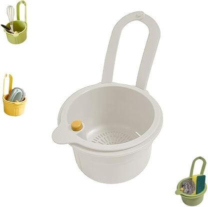 Kitchen Sink Strainer Basket, Hanging Corner Food Scrap Catcher, Sink Basket
