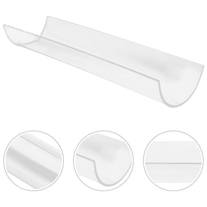 Zerodeko Acrylic Cake Roll Shaper 2pcs Clear U Shape Swiss Roll Cake Mold Long Roll Dessert Making Tool for Baking