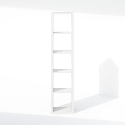 Furinno Cubic Closet Organizers and Storage, 5-Cube Closet Organizer, Open Shelf Closet Storage, Extra Thick Frame for Wardrobe, Bedroom, Living Room, White